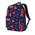 Uemuo The Statue Of Liberty Pattern Backpack for Work and Travel