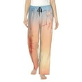 thumbnail image 1 of Uemuo The Sunset of Dandelion Pattern Women's Wide Leg Palazzo Lounge Pants with Pockets Light Weight Loose Comfy Casual Pajama Pants-XX-Large, 1 of 9