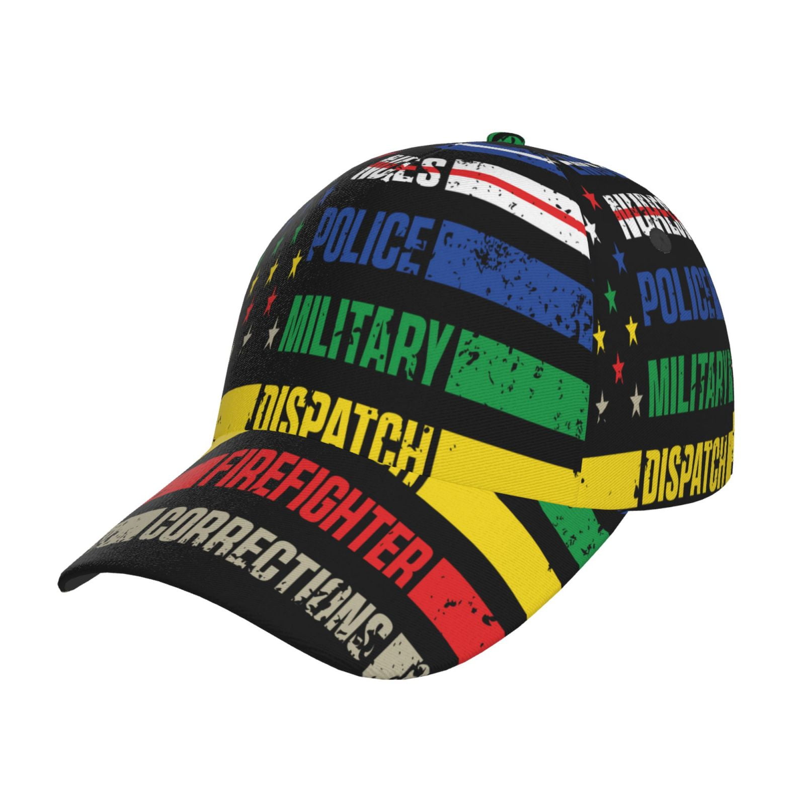 Uemuo Thin Green Line With USA Flag Pattern Baseball Cap Golf Dad Hat ...