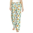 thumbnail image 1 of Uemuo Tiger Leaves Pattern Women's Wide Leg Palazzo Lounge Pants with Pockets Light Weight Loose Comfy Casual Pajama Pants-XX-Large, 1 of 9