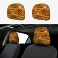 thumbnail image 1 of Uemuo Tiger Printed 2 PCS Car All-Inclusive Headrest Cover, Headrest Protector, Soft Elastic Breathable Seat Headrest Anti-Dirty Cover Headrest Cover Protector, 1 of 6
