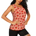 thumbnail image 1 of Uemuo Tomato Pattern Workout Tank Tops for Women Breathable Moisture-wicking tank top Sleeveless Running Loose Fit Yoga Tops Active Shirts Sports Gym Exercise, 1 of 9