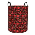thumbnail image 1 of Uemuo Tomatoes And Chili Pattern Circular Laundry Hamper Basket with handles,Collapsible laundry basket,Large capacity laundry hamper,Laundry Organizer-Small, 1 of 8