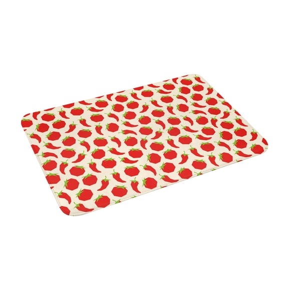 Uemuo Tomatoes And Chili Printed Door Mat Indoor Doormat 16"x24",Front Back Door Mats Non Slip Entrance Rugs,Inside Doormats for Entryway