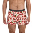 thumbnail image 1 of Uemuo Tomatoes Pattern Men's Boxer Briefs,Trunk Anti-Chafing,Comfortable, Durable, and Stylish Underwear-Large, 1 of 9