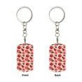 thumbnail image 1 of Uemuo Tomatoes Pattern Rectangular Metal Keychain - Durable, Stylish, and Personalized Key Ring for Men and Women,Engraved Keychain,Gift Slim Sturdy Keychain, 1 of 7