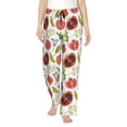 thumbnail image 1 of Uemuo Tomatoes Pattern Women's Wide Leg Palazzo Lounge Pants with Pockets Light Weight Loose Comfy Casual Pajama Pants-XX-Large, 1 of 9