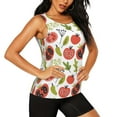 thumbnail image 1 of Uemuo Tomatoes Pattern Workout Tank Tops for Women Breathable Moisture-wicking tank top Sleeveless Running Loose Fit Yoga Tops Active Shirts Sports Gym Exercise, 1 of 9