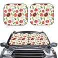 thumbnail image 1 of Uemuo Tomatoes Printed 2 PCS Car Windshield Sun Shade, Auto Sun Heat and UV Rays Blocker, Foldable Automotive Front Window Sunshade Protector, 1 of 7