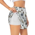 thumbnail image 1 of Uemuo Tractor and Dumper Pattern Women's Athletic Shorts High Waisted Running Shorts with Liner Pockets Gym Elastic Workout Shorts-XX-Large, 1 of 9