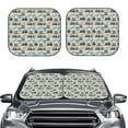 thumbnail image 1 of Uemuo Transport Train Printed 2 PCS Car Windshield Sun Shade, Auto Sun Heat and UV Rays Blocker, Foldable Automotive Front Window Sunshade Protector, 1 of 7