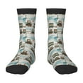 thumbnail image 1 of Uemuo Transport Train Printed Kids Boys Socks Seamless Crew Socks Crazy Funny Athletic Sport Socks for Children, 1 of 6
