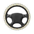 thumbnail image 1 of Uemuo Travel Elements Printed Car Elastic Steering Wheel Cover - Universal Car Accessory for Diverse Cars Anti-Slip, and Comfortable- 15", 1 of 8