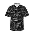 thumbnail image 1 of Uemuo Travel The World Printed Regular Fit Short Sleeve Casual Hawaiian Shirt for Men,Aloha shirt,Tropical shirt,Floral print shirt,Vacation Beach shirt-Small, 1 of 9