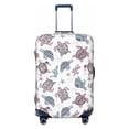 thumbnail image 1 of Uemuo Tribal Style Turtle Printed Washable Luggage Cover - Fashion Suitcase Protector Fits 18-32 Inch Luggage -Large, 1 of 9