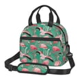 thumbnail image 1 of Uemuo Tropical Flamingo Printed Lunch Bag Lunch Box Reusable Insulated Lunch Tote Bag, Leakproof Thermal Cooler Sack Food Handbags Case High Capacity, 1 of 5