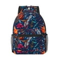 thumbnail image 1 of Uemuo Tropical Flower Printed Student Durable Water-resistant Backpack,Travel Backpack,Outdoor Activities Backpack, Laptop Backpack, Multi-compartment Backpack, 1 of 5