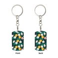 thumbnail image 1 of Uemuo Tropical Fruit Pattern Rectangular Metal Keychain - Durable, Stylish, and Personalized Key Ring for Men and Women,Engraved Keychain,Gift Slim Sturdy Keychain, 1 of 7