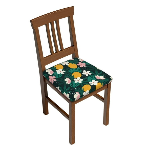 Uemuo Tropical Fruit Pattern Waterproof Square Couch Cushion Covers, Magic Sofa Covers Washable, Stretch Sofa Seat Cushion Slipcovers