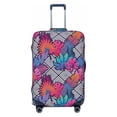 thumbnail image 1 of Uemuo Tropical Leaves Printed Washable Luggage Cover - Fashion Suitcase Protector Fits 18-32 Inch Luggage -, 1 of 9