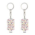 thumbnail image 1 of Uemuo Tulips Flowers Pattern Rectangular Metal Keychain - Durable, Stylish, and Personalized Key Ring for Men and Women,Engraved Keychain,Gift Slim Sturdy Keychain, 1 of 7