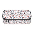 thumbnail image 1 of Uemuo Tulips Flowers Printed Large Pencil Case, Big Capacity Pencil Pouch Stationery Pen Bag, Storage High Capacity Bag Pouch Holder Box Organizer, Marker Pen Case, 1 of 9