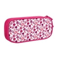 thumbnail image 1 of Uemuo Tulips Flowers Printed Pencil Pen Case, Portable Pencil Pouch with Zipper, Compact Stationery Bag Makeup Bag, Pencil Bag for Home Office, 1 of 1