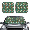 thumbnail image 1 of Uemuo Turkey And Thanksgiving1 Printed 2 PCS Car Windshield Sun Shade, Auto Sun Heat and UV Rays Blocker, Foldable Automotive Front Window Sunshade Protector, 1 of 7
