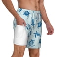 thumbnail image 1 of Uemuo Turtle Pattern Mens Swim Trunks Quick Dry Board Shorts with Mesh Lining, Stretch Beach Shorts Quick Dry No-Chafing Board Shorts-Medium, 1 of 9