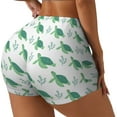 thumbnail image 1 of Uemuo Turtle Pattern Women Workout Impact Shorts Scrunch Butt Lifting Gym Shorts Seamless Booty Biker Shorts-X-Large, 1 of 8