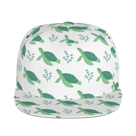 Uemuo Turtle Pattern Women's Baseball Cap,Straight Brim Hat,Golf Dad Hat,Travel Hat,Sun Protection Cap,Everyday Accessory