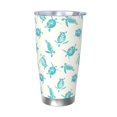 thumbnail image 1 of Uemuo Turtle Print Travel Coffee Mug ,20oz Double-walled Car Cup ,Stainless Steel Insulated Tumbler Leak-proof Travel Cup Reusable Straw Car Cup-Without Straw, 1 of 8