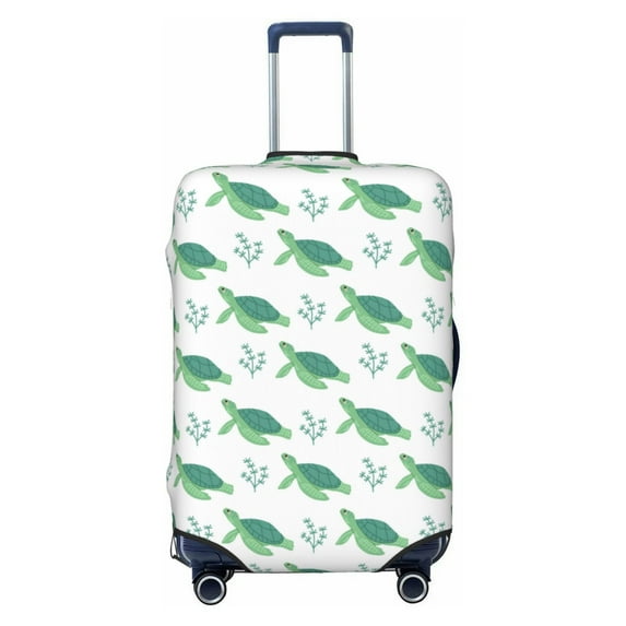 Uemuo Turtle Printed Washable Luggage Cover - Fashion Suitcase Protector Fits 18-32 Inch Luggage -Medium