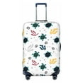 thumbnail image 1 of Uemuo Turtles And Corals Printed Washable Luggage Cover - Fashion Suitcase Protector Fits 18-32 Inch Luggage -, 1 of 9