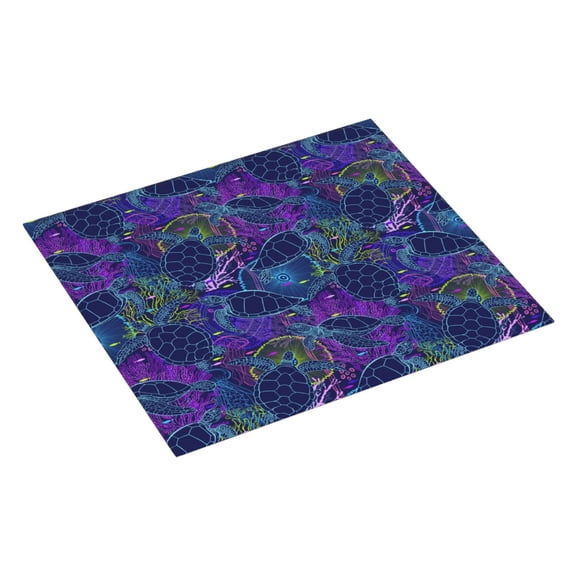 Uemuo Turtles Pattern Dish Drying Mat,16*18 inch Absorbent Dish Drainer Kitchen Counter,Large Size Dish Drying Pad for Countertops,Sinks,Draining Racks