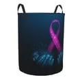 thumbnail image 1 of Uemuo Two Human Hands are Holds Pink Ribbon Awareness Pattern Circular Laundry Hamper Basket with handles,Collapsible laundry basket,Large capacity laundry hamper,Laundry Organizer-, 1 of 8