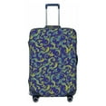 thumbnail image 1 of Uemuo Uncaria Flower Printed Washable Luggage Cover - Fashion Suitcase Protector Fits 18-32 Inch Luggage -Small, 1 of 9