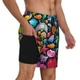 thumbnail image 1 of Uemuo Underwater Diving Animals Pattern Mens Swim Trunks Quick Dry Board Shorts with Mesh Lining, Stretch Beach Shorts Quick Dry No-Chafing Board Shorts-Medium, 1 of 9