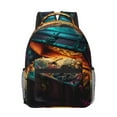 thumbnail image 1 of Uemuo Underwater Treasure Chest Printed Student Durable Water-resistant Backpack,Travel Backpack,Outdoor Activities Backpack, Laptop Backpack, Multi-compartment Backpack, 1 of 5