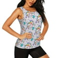 thumbnail image 1 of Uemuo Unicorn DoingYoga Pattern Workout Tank Tops for Women Breathable Moisture-wicking tank top Sleeveless Running Loose Fit Yoga Tops Active Shirts Sports Gym Exercise, 1 of 9