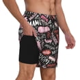 thumbnail image 1 of Uemuo Various Languages Mother Pattern Mens Swim Trunks Quick Dry Board Shorts with Mesh Lining, Stretch Beach Shorts Quick Dry No-Chafing Board Shorts-3X-Large, 1 of 9