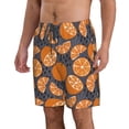 thumbnail image 1 of Uemuo Various Oranges Pattern Men's Swim Trunks Hawaiian Beach Bathing Suit Swimsuits Beach Quick-Dry Shorts with Pockets-, 1 of 9