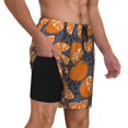 thumbnail image 1 of Uemuo Various Oranges Pattern Mens Swim Trunks Quick Dry Board Shorts with Mesh Lining, Stretch Beach Shorts Quick Dry No-Chafing Board Shorts-3X-Large, 1 of 9