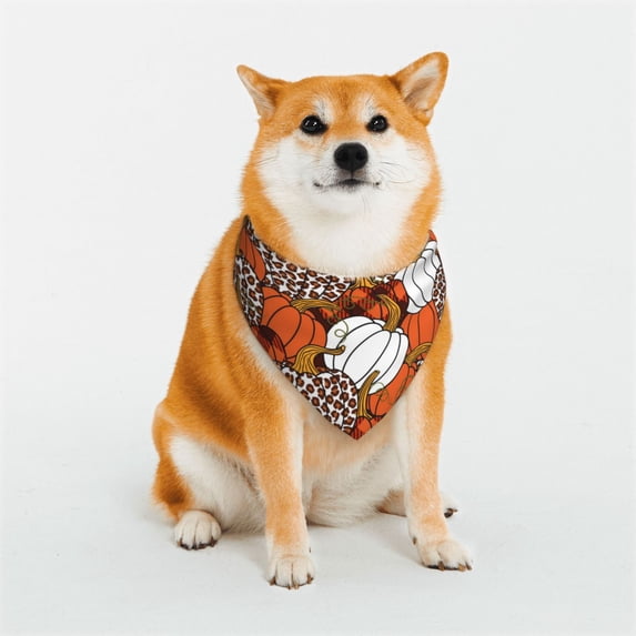 Uemuo Various Pumpkins Summer Dog Bandanas,Cat Pet scarf,Soft Cotton Puppy Cat Scarfs Washable,Pets Gift-Small