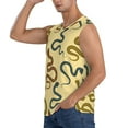 thumbnail image 1 of Uemuo Various Snake Pattern Men's Sleeveless T-Shirt,Muscle Athletic Tank Top, Moisture-wicking Quick-dry Breathable Classic Tee Top for Gym Run Outdoor Sports-, 1 of 8
