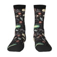 thumbnail image 1 of Uemuo Vegetable Quiche Pattern Women's Crew Socks, Soft Durable Breathable Moisture-Wicking with Odor Control Cotton socks, 1 of 9