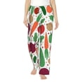 thumbnail image 1 of Uemuo Vegetables Pattern Women's Wide Leg Palazzo Lounge Pants with Pockets Light Weight Loose Comfy Casual Pajama Pants-Medium, 1 of 9