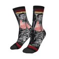 thumbnail image 1 of Uemuo Veterans Day1 Printed Kids Boys Socks Seamless Crew Socks Crazy Funny Athletic Sport Socks for Children, 1 of 5