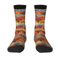 thumbnail image 1 of Uemuo Vibrant Autumn Forest Hues Pattern Women's Crew Socks, Soft Durable Breathable Moisture-Wicking with Odor Control Cotton socks, 1 of 9