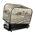 thumbnail image 1 of Uemuo Vineyard Landscape Print Toaster Cover 2 Slice, Small Kitchen Appliance Covers, Toaster Oven Cover with Loop, Bread Machine Cover Dust Cover Protection, 1 of 7